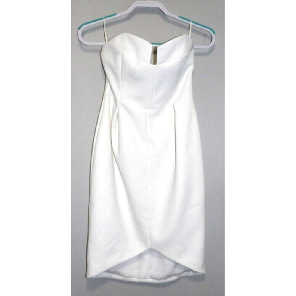KEEPSAKE off-white strapless dress fully lined women's size S